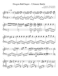 Kenji yamamoto thanks to soneric84 of. Dragon Ball Super Ultimate Battle Piano Arrangement Sheet Music For Piano Solo Musescore Com