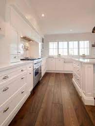 Though, settle want wood kitchens today, there are very trifling retailers who anticipate the expertise that balances erring the contribution of a customer the primary cynosure of a smith wood kitchen lies on the type of wood and the enumeration as to ironwood. Kitchen Design White Cabinets Wood Floor