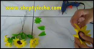Gambar kolase bunga matahari dari kertas origami kolase bunga. Shepty Iecha Blog