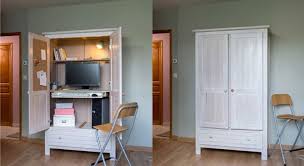 Diy Comment Creer Un Meuble Secretaire Avec Une Armoire Mobilier De Salon Armoire Meuble