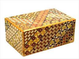 Japanese Wooden Puzzle Box 10 Steps Himitsu Bako Samurai Secret Trick Box 5  SUN | eBay