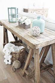 Sofa Table Farmhouse Rustic Sofa Table You Can Have A Sofa Table Even If You Don T Have Floor Beach House Decor Farm House Living Room Beach House Interior