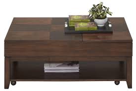 The result is a truly stylish piece with lots of functional and aesthetic value. Progressive Furniture Daytona Contemporary Double Lift Top Cocktail Table With Casters Lindy S Furniture Company Cocktail Coffee Tables