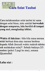 Penjelasan tata cara sholat taubat. Cara Solat Taubat Lengkap For Android Free Download At Apk Here Store Apktidy Com