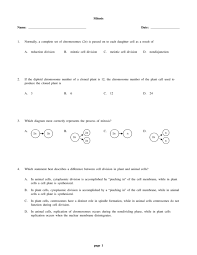 Maybe you would like to learn more about one of these? Mitosis Name Date 1 Normally A Complete Set Of Chromosomes