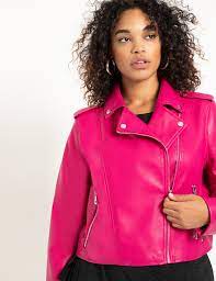 Faux Leather Moto Jacket Women S Plus Size Coats Jackets Eloquii In 2021 Faux Leather Moto Jacket Best Leather Jackets Celebrities Leather Jacket