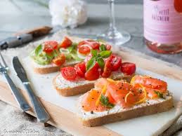 Bruschetta Au Saumon Fume Et 2 Autres Recettes La Cuisine D Adeline Recette Recette Saumon Fume Recette De Bruchetta Recettes De Cuisine