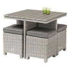 Kettler Palma 4 Seater Garden Cube Table And Chairs Set Rattan Balcony Table And Chairs Table And Chair Sets Outdoor Sofa Sets