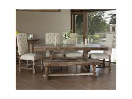 The chance to share and take in the interesting and exciting parts of our days is why we value all those noisy and boisterous family dinners. International Furniture Direct Marquez Dining Set With Bench And Upholstered Chairs Sam Levitz Furniture Table Chair Set With Bench