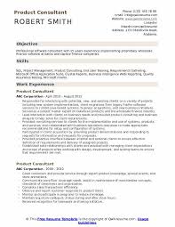 product consultant resume samples