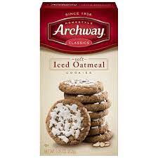 Archway cookies is an american cookie manufacturer, founded in 1936 in battle creek, michigan. Archway Cookies Soft Iced Oatmeal 9 25 Ounce Pack Of 9 Walmart Com Walmart Com