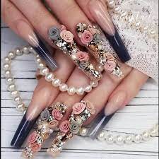 Pin On Floral Nail Designs