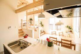 wave29 5 長崎市 長崎で家を建てるならマイハウス リビングダイニング ペンダントライト ハウス リビング スキップフロア