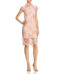 Laundry By Shelli Segal Mock Neck Lace Dress Bloomingdale S Dresses Floral Party Dress Lace Dress