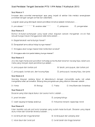 Kunci jawaban tematik tema 8 kelas 6 pada subtema 3 pembelajaran 4 terdiri dari 3 muatan pelajaran yaitu ppkn, ilmu pengetahuan sosial (ips) dan bahasa indonesia. Soal Penilaian Tengah Semester Pts 1 Ipa Kelas 7 Kurikulum 2013