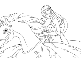 Download or print this amazing coloring page: She Ra Coloring Pages Coloring Labs Coloring Home