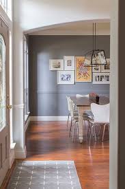 The soft blue color of the wall let the other dark wooden elements speak for themselves. Trim And Molding What S Best For Your Space Jacqueline Rae