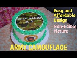 Army camo cake for a sweet boy turning 6. Army Camouflage Cake Simple And Affordable Design Youtube