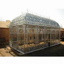 Mr.wrought iron ornamental metalwork has added beautiful architectural accents to our lives for centuries. Metal Garden Greenhouse Made Of Wrought Iron Global Sources