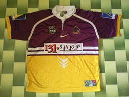 Authentic Nike Brisbane Broncos Rugby Shirt Jersey Nrl Etsy Brisbane Broncos Nrl Rugby Shirt