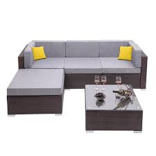 Check spelling or type a new query. 7 Piece Outdoor Bistro Patio Furniture Set 6 Seater Luxury Comfort Beige Wicker Couch Durable All Weather Pe Rattan Sectional W Glass Table Top For Backyard Corner Sofa Set Rattan Corner Sofa Rattan