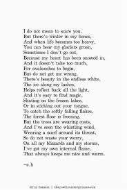 Winter In My Bones Erin Hanson Poems Pretty Words Poem Quotes