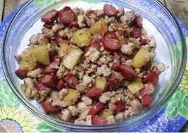 Ginisang Hotdog With Giniling Hot Dog Recipes Filipino Recipes Cooking Recipes