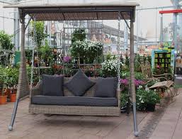 Schaukelbank Ombre Hollywoodschaukel Gartenbank Outdoorbank Outdoormobel Sitzgruppe Gartenmobel Gartensofa