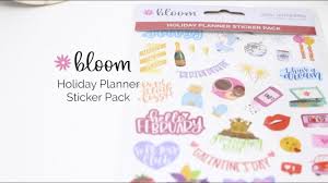 Printable holiday planner stickers pdf jpg files us | etsy. Planner Sticker Sheets Holiday Planner Decorating Stickers Bloom Bloom Daily Planners