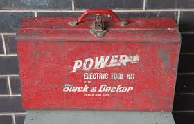 Black And Decker Tool Boxes Vintage Black And Decker Red Metal Tool Box Metal Tool Box Tool Box Vintage Black