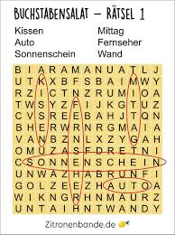 Für kinder, die gern knobeln und auf rätsel stehen, ist das gitterrätsel ein gutes weihnachtsgeschenk. Buchstabensalat Tolle Buchstabenratsel Zum Ausdrucken Losen
