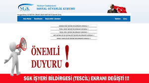 Sgk Isyeri Tescil Ekrani Yeni Sayfasina Tasindi Youtube