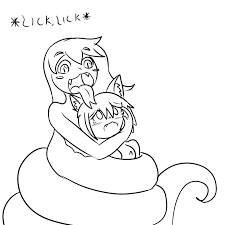 Sergit on X: Lamia vore, part 1 A lamia grabs Chia, the fox girl, and  swallows her whole! t.co4qALw8W2bE  X