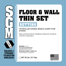 Therefore, using it between two waterproof surfaces makes it difficult for it to set. Floor And Wall Thin Set Mortar 726 727 Sgm Inc