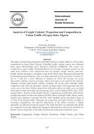 pdf analysis of freight vehicles proportion and