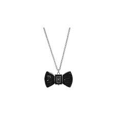 Marc By Marc Jacobs Bow Tie Necklace Watch Black Jewelry Black Jewelry Watch Necklace Tie Necklace