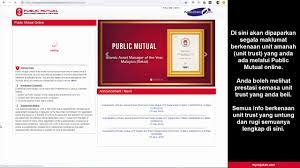 Setiap kali anda memberikan pengarahan, menjelaskan bagaimana harus mengerjakan sesuatu, menawarkan. Cara Melihat Unit Trust Public Mutual Online Youtube