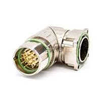 17 Pin M23 Male Panel Mount Connector, Solder Type, 90 Degree