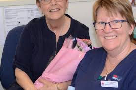 A fond farewell for nurse