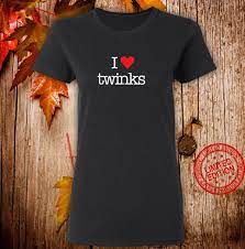 I Love Twinks with Heart Cute Shirt for Gay LGBT Pride Shirt