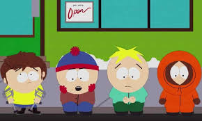 La serie satiriza con humor negro la sociedad, actualidad y cultura estadounidense a través de historias y situaciones surrealistas que les suceden a sus protagonistas, cuatro niños residentes en un pueblo ficticio llamado south park. We Good Now China South Park Creators Issue Mock Apology After Ban South Park The Guardian