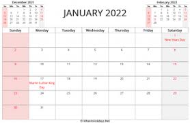 2022 calendar printable whenisholidays net
