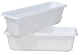 Made from galvanized steel, in 2 bright finish colors, these planting containers will add curb appeal. Premium High Density Plastic Planter Flower Window Box Gina 18 Set Of 2 Units White Color Buy Online At Best Price In Uae Amazon Ae