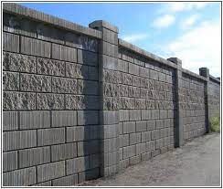 Bardas de block y ladrillo. Concrete Block Fence Post Paredes De Bloques De Hormigon Bardas De Casas Disenos De Bardas