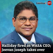 The Water and Sewerage Authority (WASA) has appointed Jeevan Joseph as  Acting Chief Executive Officer, effective June 25, 2025.⁠ His appointment  follows the removal of Keithroy Halliday by the WASA board.⁠ ⁠