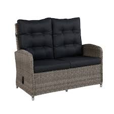 Pair outdoor benches with adirondack chairs and stools to create an inviting space outdoors. Monaco Outdoor 2 Seat Reclining Bench Gray Alaterre Furniture Target