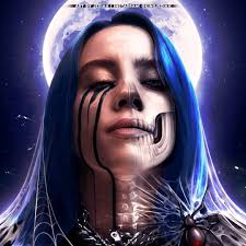 Billie Eilish Moonlight Art By Me King Jediah Billieeilish Billie Iconic Artist Singer Whenthepartysover Spider W Billie Eilish Billie Artist