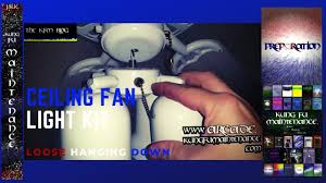 Del mar fans and lighting is an online ceiling fan and light fixture distributor with 19 years of industry experience. Ceiling Fan Light Kit Loose Hanging Down How To Tighten Up Fixture Maintenance Repair Video Youtube