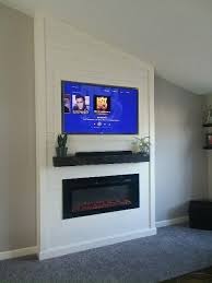 Shiplap Electric Fireplace Diy Diy Fireplace Fireplace Garden Fireplace Remodel