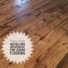 Diy geometric wood flooring for $80. Inexpensive Wood Flooring Using Pine Boards All You Need To Know Deb And Danelle